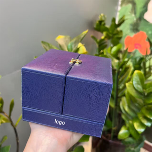 Factory Wholesale In Stock Custom Brand Bangle <b>Box</b> With Luxury Packaging Bag & Paper <b>Box</b> For Women,Leather Double Door <b>Ring</b> <b>Box</b> - Product Image 5