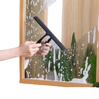 Lame de raclette de nettoyage pour vitres de douche et fenêtres de salle de bain haut de gamme, en métal