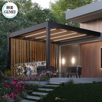 Prix d'usine Pergola 3x3 3x4m Pergola à lames Pergola solaire Kits de pergola en aluminium
