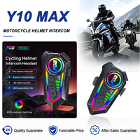 Y10 Max moto interphone Communication sans fil casque interphone casques avec étanche et plage d'appel longue durée de veille