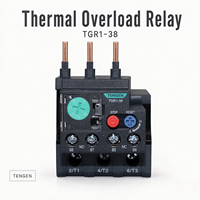 Relais de surcharge thermique miniature série TGR1 0,16-95A DPDT, interrupteur AC400V, disjoncteur de protection moteur, protecteur de surcharge