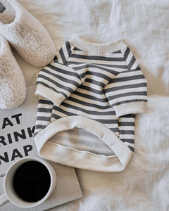 Abbigliamento Invernale Casual per Cani <span class=keywords><strong>di</strong></span> <span class=keywords><strong>Piccola</strong></span> e Media <span class=keywords><strong>Taglia</strong></span>, Felpa a Righe in Cotone Moderna e Carina per Cuccioli - Product Image 4