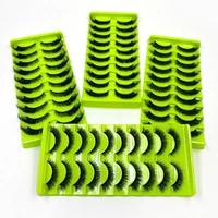 10 Paires de Faux Cils Naturels en Vison 3D, Cils Vaporeux Faux Vison Faits à la Main, Effet Œil de Chat, Outils d'Extension de Cils pour Maquillage
