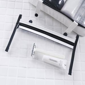 Makyaj çantası özel beyaz kese hafif <span class=keywords><strong>Tyvek</strong></span> kozmetik çantaları seyahat makyaj çantası özel etiket asılı yıkama lüks elbise BSCI - Product Image 3