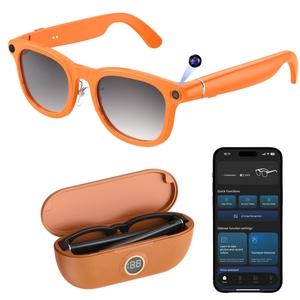 Lunettes intelligentes avec batterie de 3600 mAh, caméra 8MP, assistant IA, traduction en temps réel, appels téléphoniques et lecteur de <span class=keywords><strong>musique</strong></span> - Étanche IPX-6 - Product Image 1