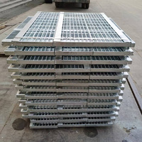 Marchepieds en acier au carbone galvanisé à chaud, anti-corrosion, à dents, antidérapants, pour escaliers industriels extérieurs