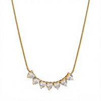 Nouveau Collier Chaîne Serpent en Acier Inoxydable Premium Été, Plaqué Or 18K Argenté avec Zircon Incolore, Collection Dopamine – Vente en Gros