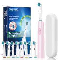 Cabezal de cepillo de dientes eléctrico giratorio, totalmente automático, sónico, con cerdas suaves, impermeable, de levitación magnética, de cinco velocidades, para uso transfronterizo