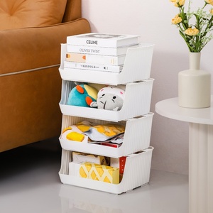 Household Plastic Desktop Sundries Storage <b>Box</b> Office Bathroom Organizer Cloth Closet Bin Case Space-Saving <b>Makeup</b> Cosmetic - Product Image 1