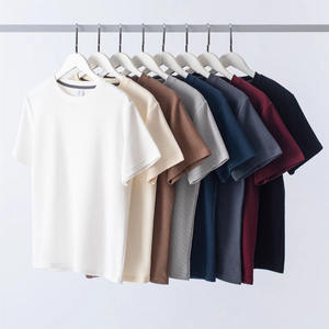 T-shirt d'été décontracté pour homme à manches courtes, col rond, uni, respirant, en polyester, coupe ample, résistant à l'usure - Product Image 3