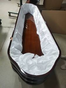 Bohao phong cách Châu Âu rắn gỗ Ban tang lễ quan tài tùy chỉnh kích thước thiết kế hiện đại 3mm-55mm Độ dày 3 năm Bảo hành nhà máy - Product Image 2