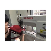 Machine à coudre d'occasion Jinlun CS-8713 monoaiguille à tube d'alimentation unifié interlock pour la couture industrielle de chaussures et de sacs