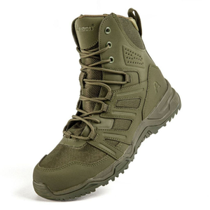 DFA1209 Sports <b>Hiking</b> Outdoor Travel Stock High Quality Nubuck Cow Leather <b>Boots</b> Black Green Khakii Brown Asiaon Patent <b>Boots</b> - Product Image 4