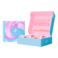 Boîte d'expédition en carton ondulé pliable pour chaussures habillées personnalisées, emballage rose, boîte cadeau avec logo imprimé