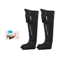 Bottes de compression professionnelles pour la récupération avec fonction chauffante et massage pneumatique 5 zones pour le sport et les voyages
