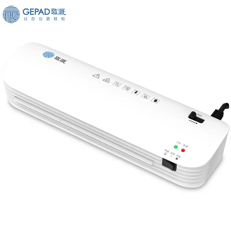 GEPAD GP-S4 foto piccola macchina di laminazione Desktop A4 230mm laminatori di carta di laminazione a freddo caldo