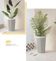 Pots en béton de fibres courtes européens P40, design unique pour la décoration intérieure, pot élégant pour plantes d'extérieur, pépinière intérieure