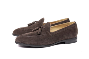 SL32-K35 <strong>Suede</strong> <strong>Tassel</strong> <strong>Loafers</strong> for <strong>Men</strong> Blake Stitch Handmade Soft Slip on Dress Shoes Business Casual Style - Product Image 5