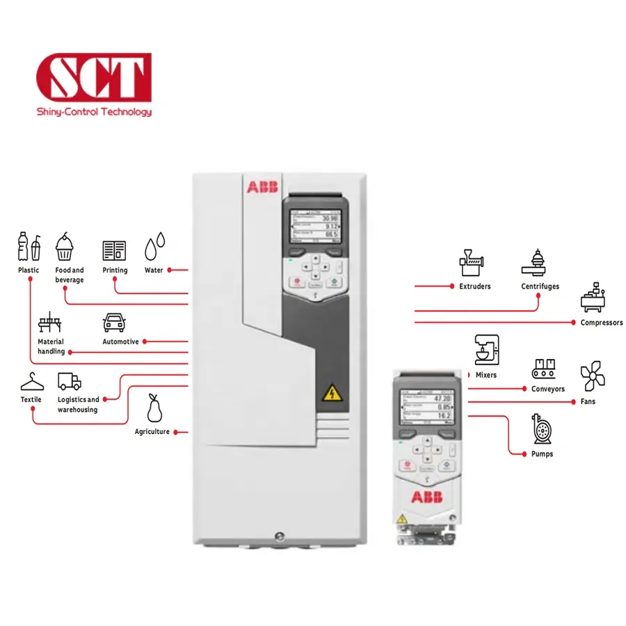 Gốc chính thức đại lý ABB biến tần 380-480V 7.5KW chuyển đổi tần số ACS580-01-018A-4 tần số biến tần 60hz đến 50Hz