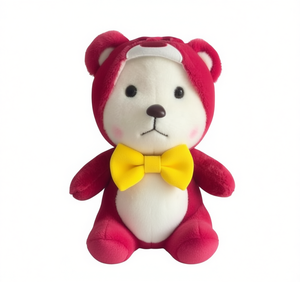 Lindo Oso de Peluche con Lazo Amarillo, Animal de Peluche Suave para Decoración de Dormitorio Infantil, Regalo de Cumpleaños, Diseño Moderno, Unisex - Product Image 1
