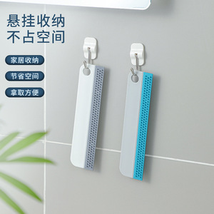 Squeegee Silicone Window Cleaner For Glass <b>Mirror</b> Shower <b>Door</b> With Suction Cup Single Side Wipe Eco Friendly - Product Image 5