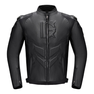 GHOST RACING เสื้อแจ็คเก็ตขี่มอเตอร์ไซค์หนัง PU สำหรับผู้ชาย ให้ความอบอุ่น กันลม ระบายอากาศได้ดี แห้งเร็ว แขนยาวเต็มตัว พร้อมเกราะป้องกัน สำหรับมอเตอร์ครอส - Product Image 1
