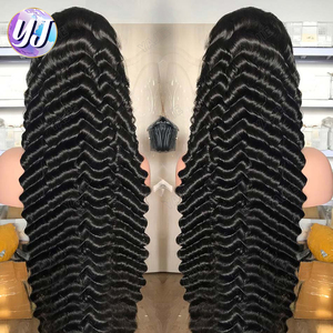 Pelucas de Cabello Humano 100% Natural Indio con Frente de Encaje Transparente 13x4, Cutícula Alineada, Onda Profunda, Pelucas Frontales de Encaje Completo HD Camboyanas - Product Image 2