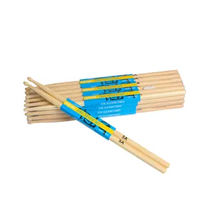 Wholesale High Quality 5A Hickory Original Color Drum Sticks