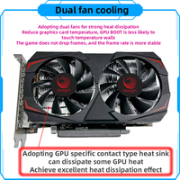 Rx 580 8Gb Amd Gpu Graphic Card for Desktop Gaming 2048Sp Gddr5 Vga Video Display Card 256Bit Rx580 Discrete Graphics Cards