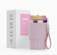 Gobelet à café isotherme portable personnalisable, nouveau modèle à double paroi en acier inoxydable 304, double usage, style sportif, pour usage promotionnel, 16 oz