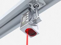 Capteur TOF haute précision longue portée 50 m, capteurs de déplacement laser RS485