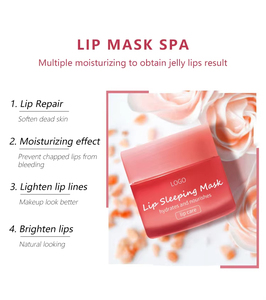 Vente en gros OEM/ODM <span class=keywords><strong>Masque</strong></span> à lèvres sec à la fraise et au <span class=keywords><strong>miel</strong></span>-Baume à lèvres hydratant végétalien naturel Produits de beauté - Product Image 5