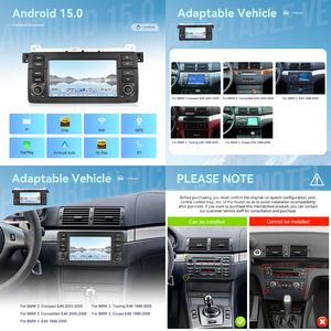 Podofo 8Core 7 ''4 + 64G CarPlay Qualcomm autoradio <span class=keywords><strong>Stereo</strong></span> per BMW <span class=keywords><strong>3</strong></span> E46 1998-2006 IPS Android Auto GPS WiFi FM rsp OEM ODM - Product Image 2