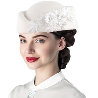 Hiasan Kepala Derby Gereja Wanita Topi Bunga Wanita Cocok untuk Acara Pesta Pernikahan
