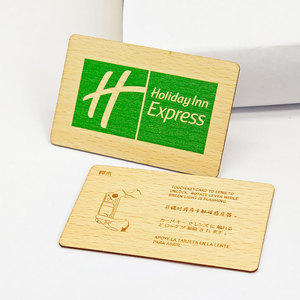 Tùy chỉnh in gỗ cảm ứng nhận dạng <span class=keywords><strong>chip</strong></span> RFID khách sạn thẻ cửa - Product Image 6