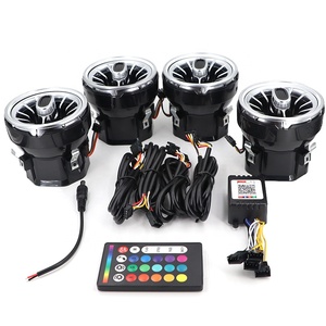 Luz LED RGB para Ventilación de <span class=keywords><strong>Aire</strong></span> de Coche YD, 86 mm, Cambio de Color, Control Remoto, 7 Colores, Interior, Ajuste Universal - Product Image 3