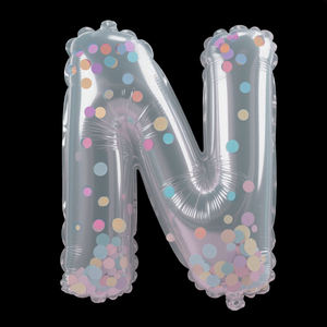 16Inch Heldere Transparante Folie Letter Nummer Papier Confetti Ballonnen Globos Mylar Ballon Voor Verjaardagsfeestje Decoratie - Product Image 4