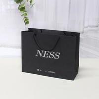 Sac cadeau en papier fourre-tout de luxe imprimé avec logo personnalisé, sac à provisions d'emballage de boutique avec logos, sacs en papier avec votre propre logo