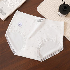 Los Más Vendidos de Fábrica, <span class=keywords><strong>Ropa</strong></span> <span class=keywords><strong>Interior</strong></span> de Algodón para Mujer, Talla Grande, Bragas de Encaje, Bragas Cómodas y Transpirables para Mujer - Product Image 4