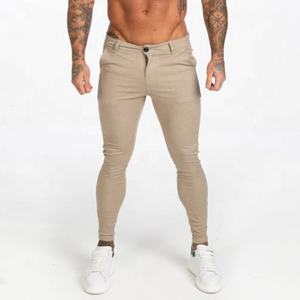 Pantalons Skinny pour Hommes avec Logo Personnalisé, Pantalons Chino Slim Fit, Nouveaux Pantalons Khaki Stretch pour Hommes, Fabricant d'Usine - Product Image 1