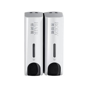 Dispensador de Jabón Manual de Pared de Dos Cabezas, 350 ml x 2, de ABS, para Soluciones de Higiene en Hoteles, Directo de Fábrica <span class=keywords><strong>NewR</strong></span> - Product Image 6