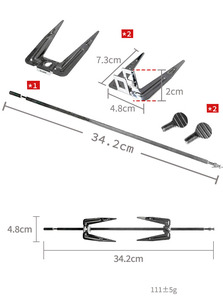 Forchette rotanti della griglia del <span class=keywords><strong>forno</strong></span> della friggitrice dell'aria del pollo dello spiedo dello scaffale dell'acciaio inossidabile - Product Image 6