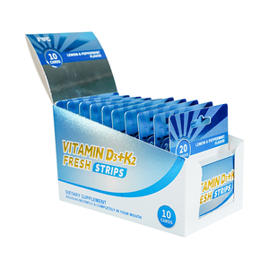 Suiker vrije vitamine D3 K2 orale <span class=keywords><strong>strips</strong></span> voor botgezondheid, ODF private label muntfilmstrips - Product Image 3