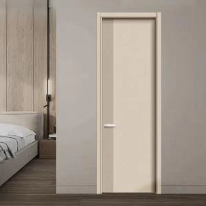 Puerta de Habitación de Aleación de Aluminio de Venta Directa de Fábrica, Diseño Moderno, Insonorizada, Ecológica, de Roble Blanco Puro Pintado, Puertas Interiores - Product Image 4