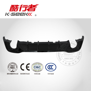 K-SEEK Single Outlet Twin diffusore di scarico ABS Gloss Car paraurti posteriore Lip per <span class=keywords><strong>VW</strong></span> <span class=keywords><strong>Golf</strong></span> <span class=keywords><strong>8</strong></span> GTI - Product Image 2