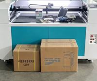 Machine de gravure et de découpe au laser CO2 à quatre têtes SJ-1410 avec système de caméra de vision automatique pour acrylique, bois, cuir, tissu, textile