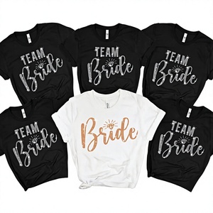 Nouvelle Arrivée 2025 Échantillon Gratuit T-shirt Vierge Femme Personnalisé à Paillettes et Strass Coupe Ample 180g Formel Vierge à Personnaliser - Product Image 4