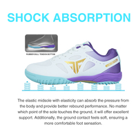 Baskets professionnelles Telson2.0 absorbant les chocs baskets antidérapantes résistantes à l'usure chaussures de badminton de tennis de table vente en gros
