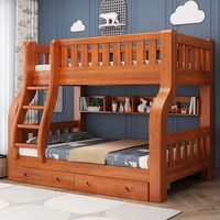 Literas Modernas Infantiles de Madera Maciza Éxito de Ventas en Color Gris para Dormitorio