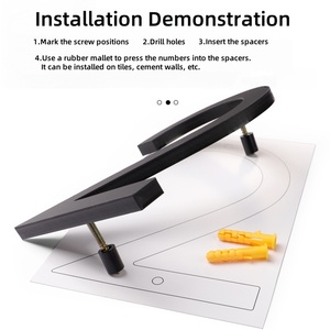 Acrilico galleggiante casa porta numero segni elettronici per la costruzione di pubblicità per alberghi appartamenti luoghi di nozze negozi bar - Product Image 5